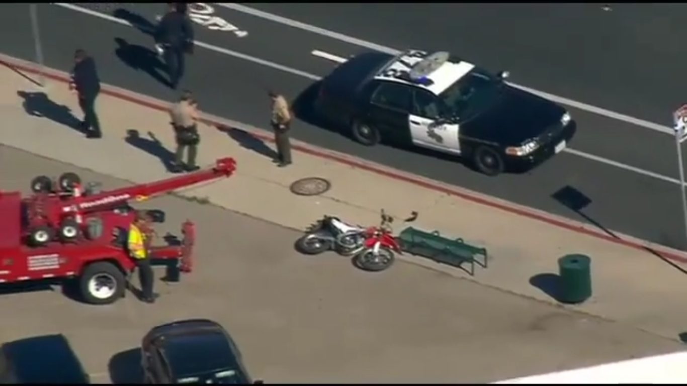 Enduro-style Motorcyclist Crashes After Leading Deputies on Chase