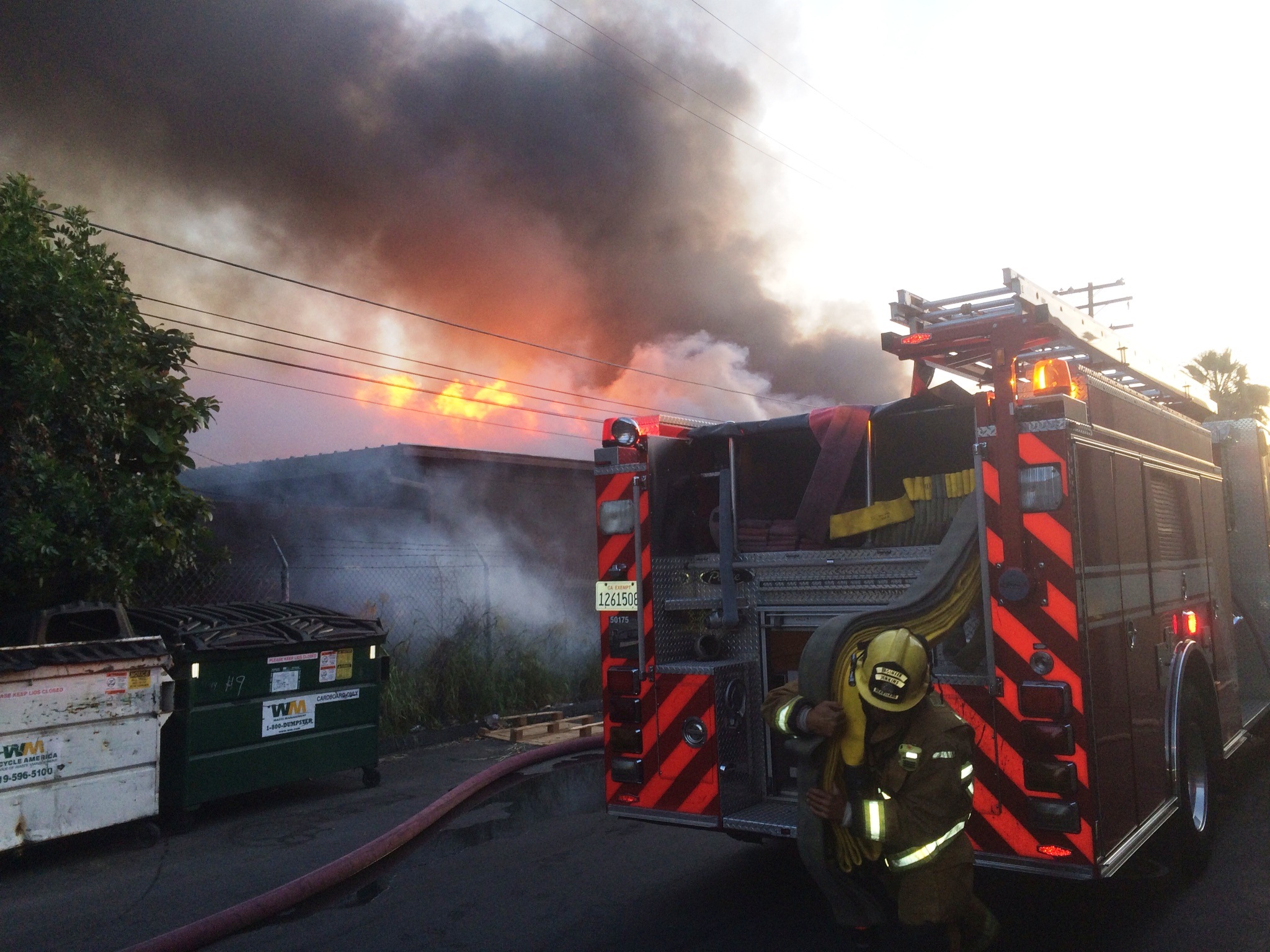 2Alarm Fire Destroys Vehicles, Damages Building in El Cajon Times of San Diego