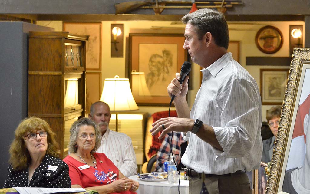 Rep. Duncan Hunter said: "(It's) corporations and government vs. the people. And they're happy if you shut your mouth, shut your minds and keep on doing what you're doing. Like a rat in a wheel. Running round and round."