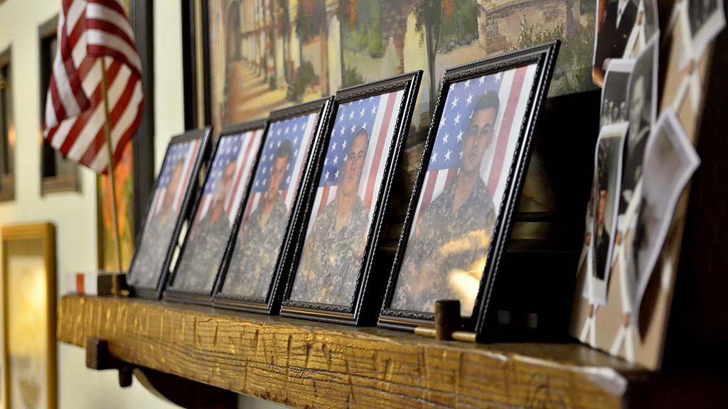 Photos show four members of the same unit who died along with Brandon Meyer in January 2008.