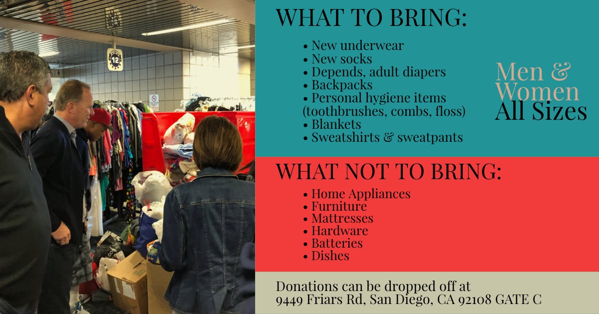 Hygiene Products Warm Clothing Blankets Needed For Homeless