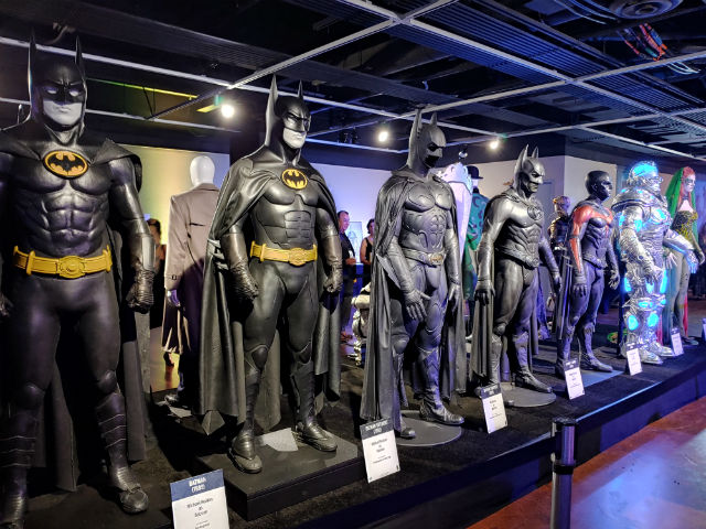 Batman models at the Comic-Con Museum