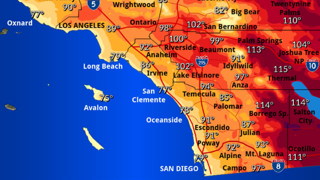 Another Hot Day Ahead for San Diego with Highs in 80s and 90s - Times ...