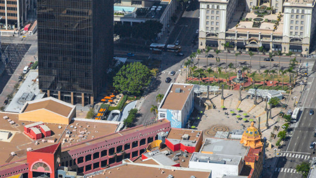 Aerial view of Horton Plaza