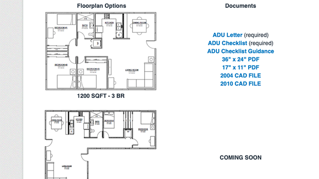 County Offers Free Pre Approved Floor Plans For Granny Flats