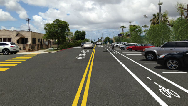 Landis Street bike lane