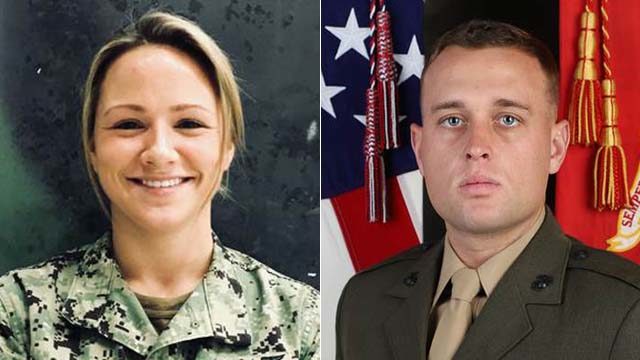 Petty Officer 3rd Class Lauren J. Singer of Naval Air Station North Island and Marine Sgt. Nolan P. McShane of Camp Pendleton will be honored this week.