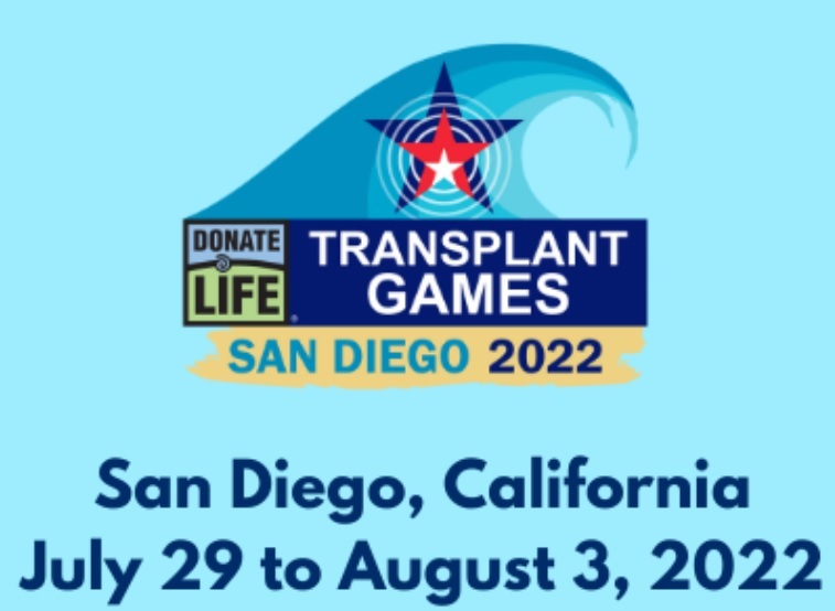 100 Days Until The 2022 Donate Life Transplant Games in San Diego