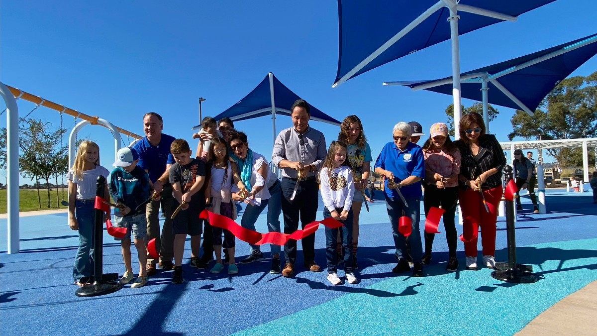City Officials Celebrate Reopened .8M Tecolote Shores Playground in Mission Bay