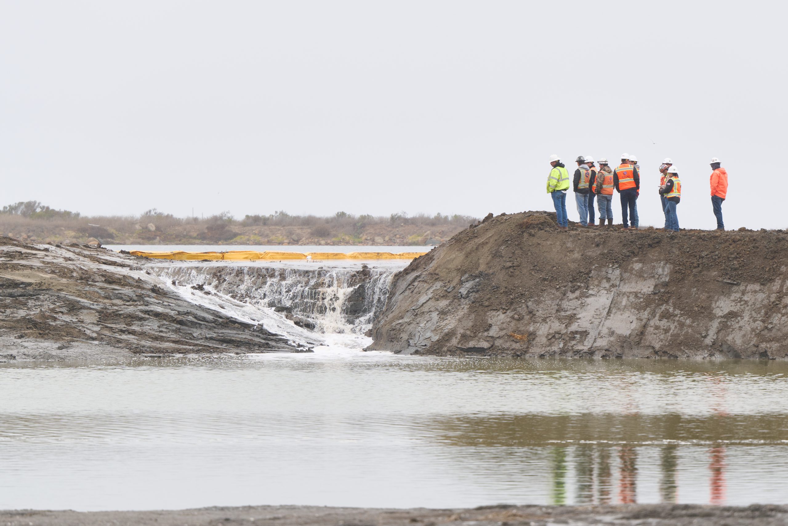 Land Preservation Officials Celebrate First Tidal Flow to South Bay Wetlands Since 1970s