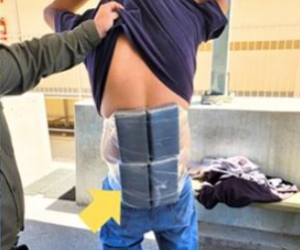 Border Patrol finds driver wearing 13 lbs. of plastic-wrapped methamphetamine