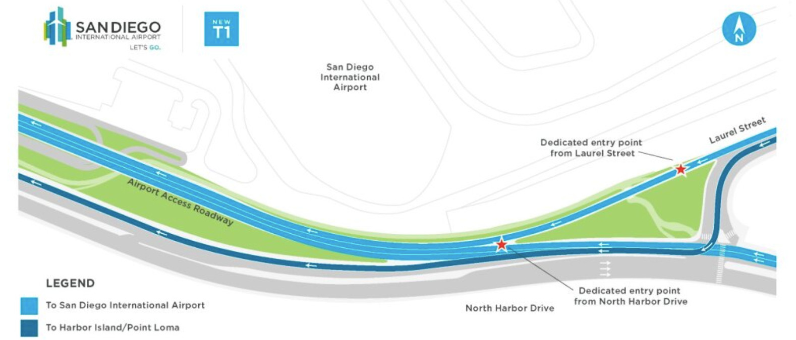 New signal-free roadway promises faster access to San Diego International Airport
