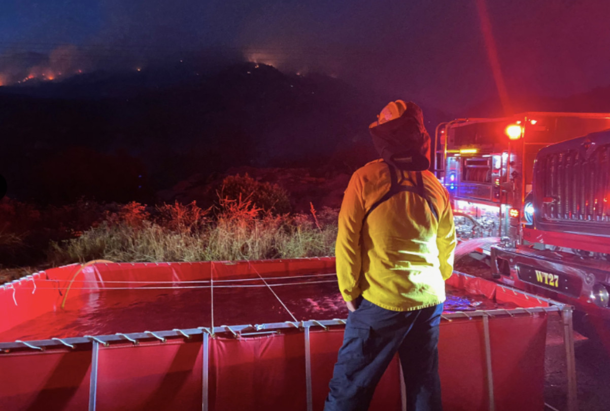 Springs Fire now 75% contained; progress stopped