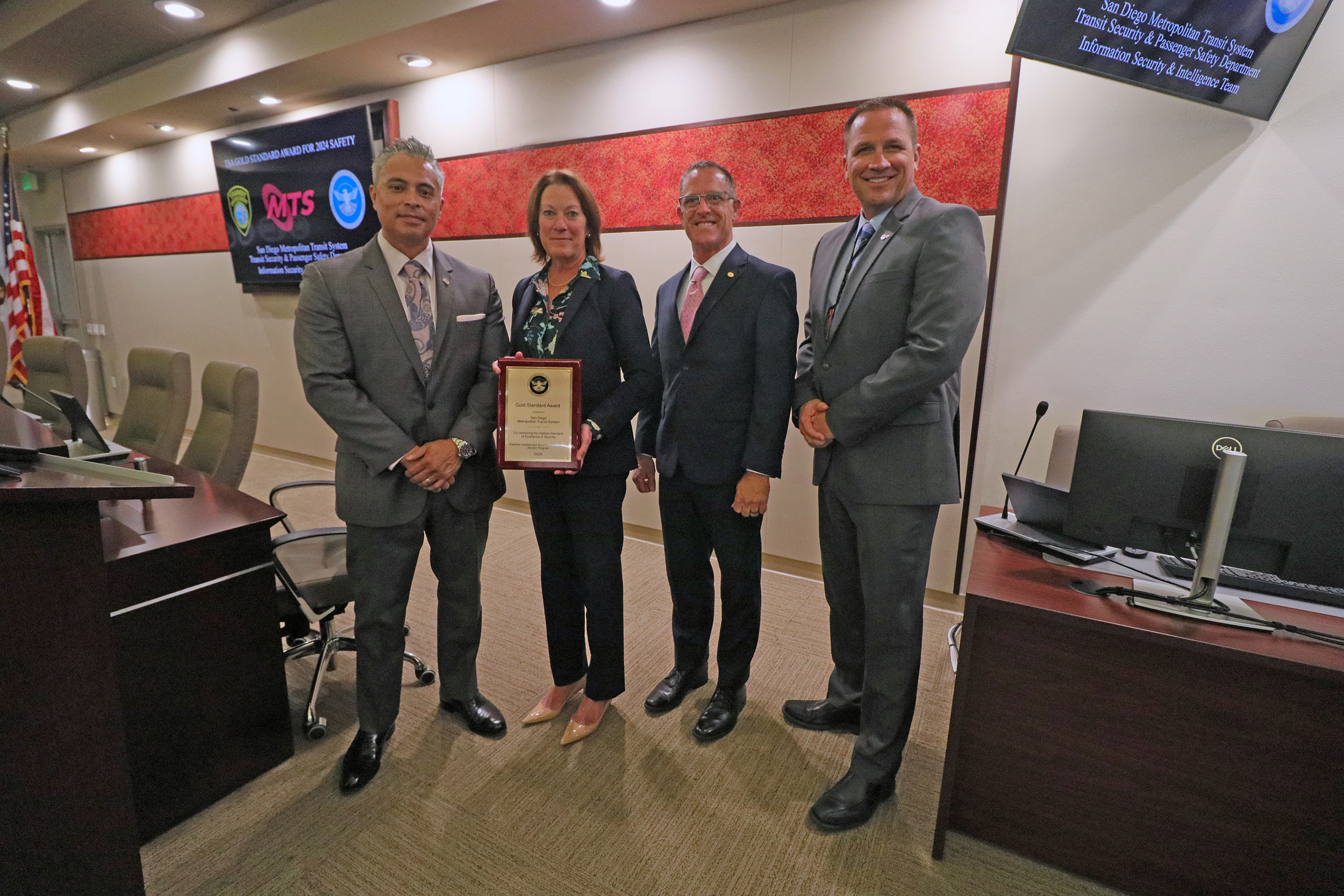 Mts Security Card MTS Security honored by DHS with Gold Award