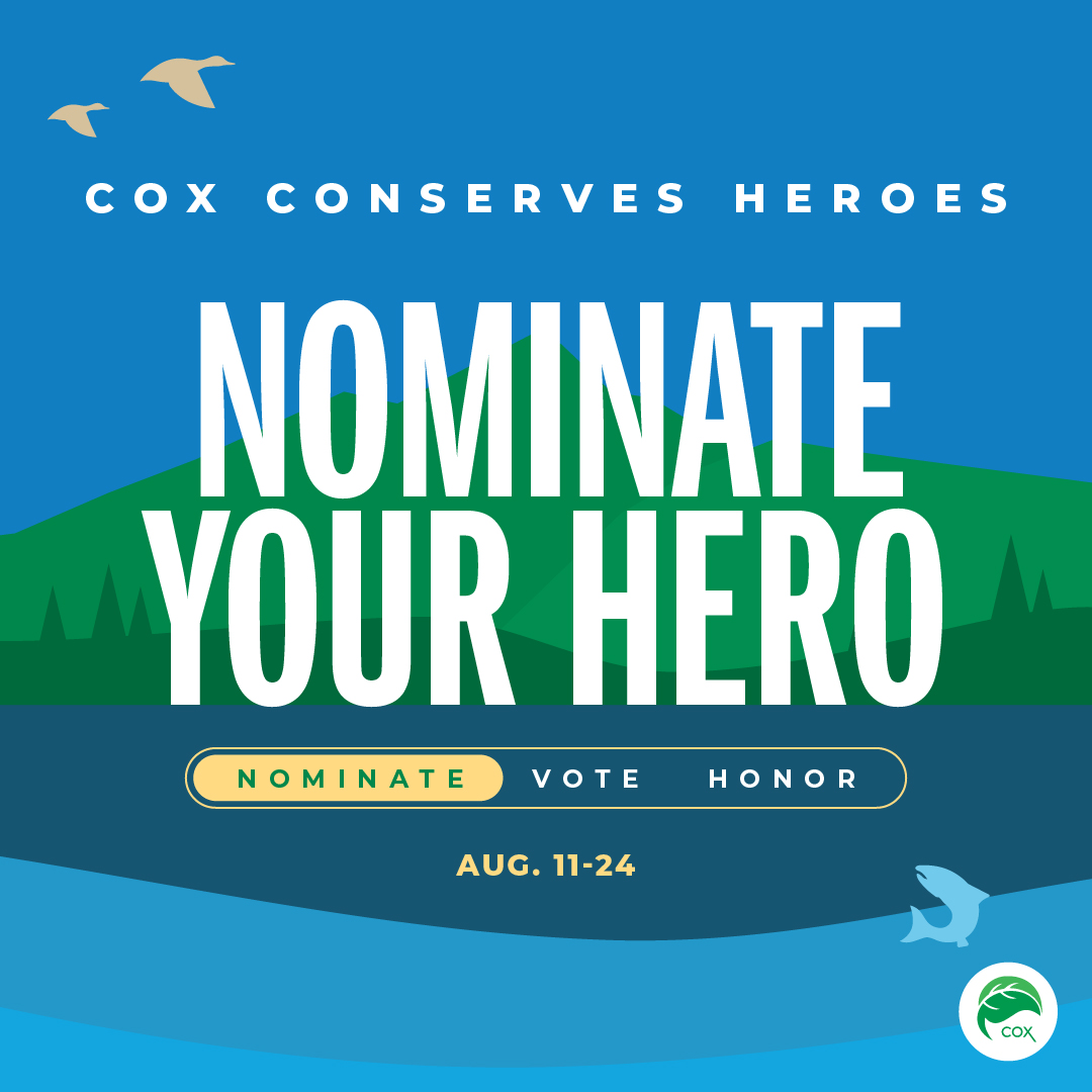 Nominations open for the 2025 Cox Conserves Heroes Program