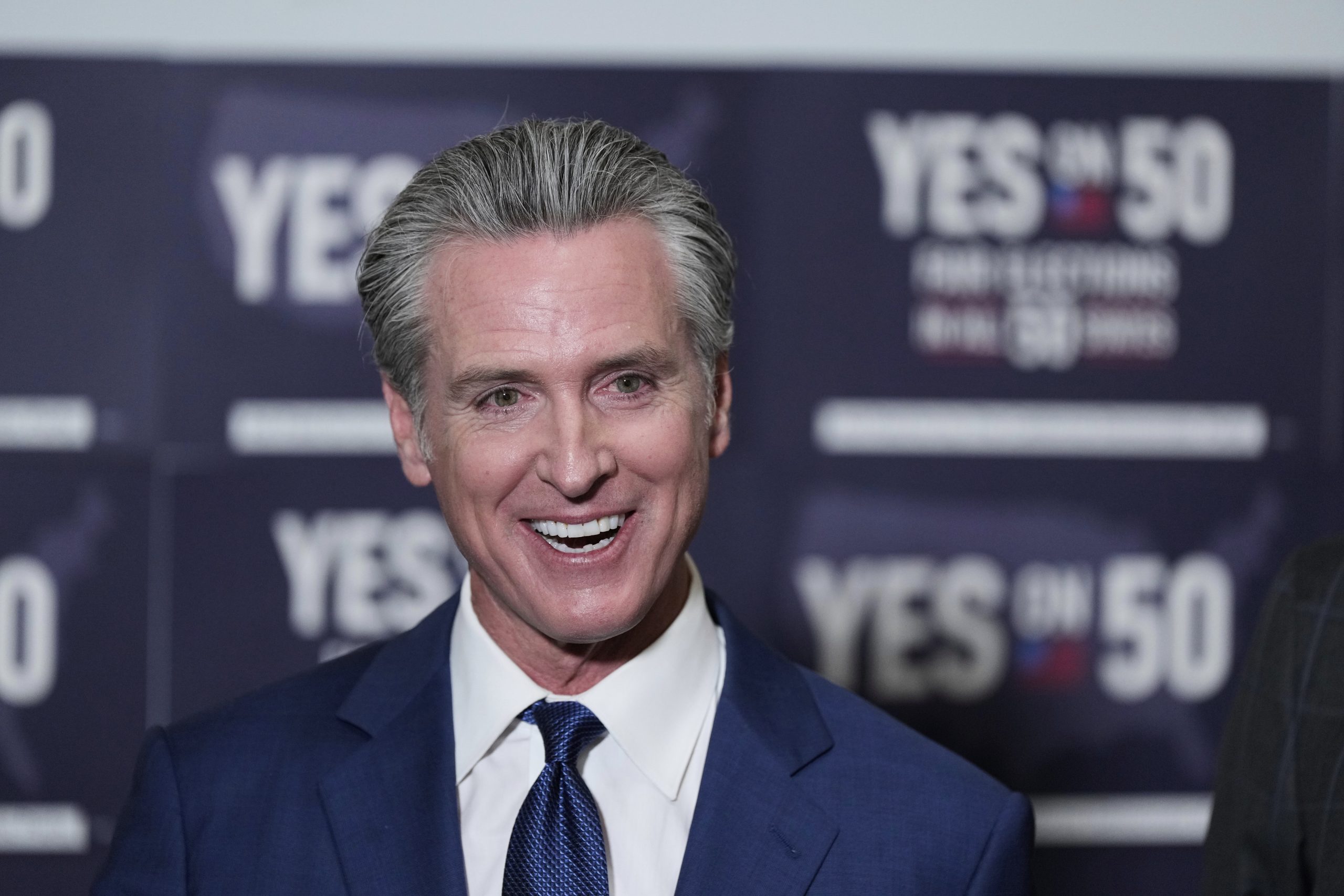A fired-up Gavin Newsom shares his pitch for a Democratic turnaround