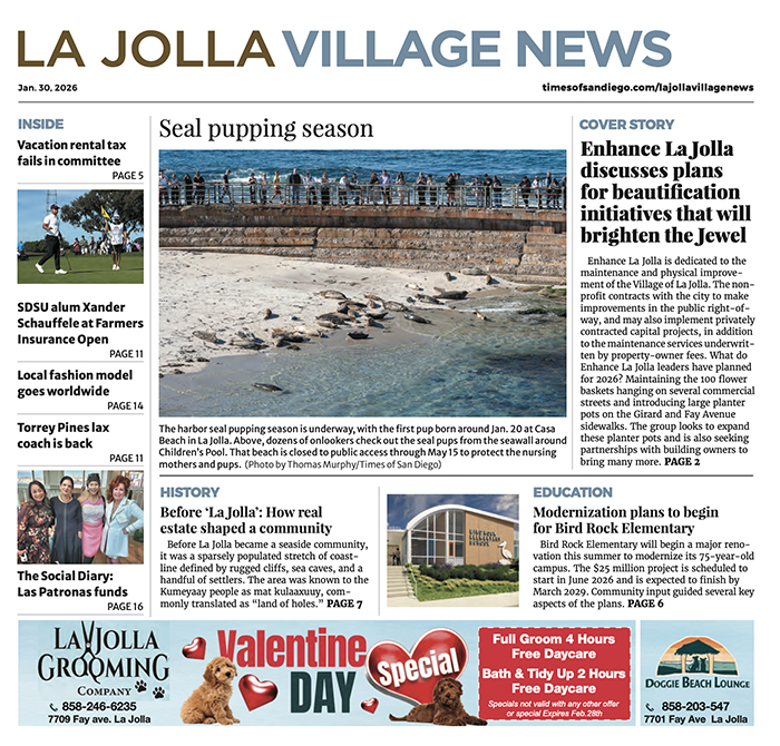 La Jolla Village News: Jan. 30, 2026