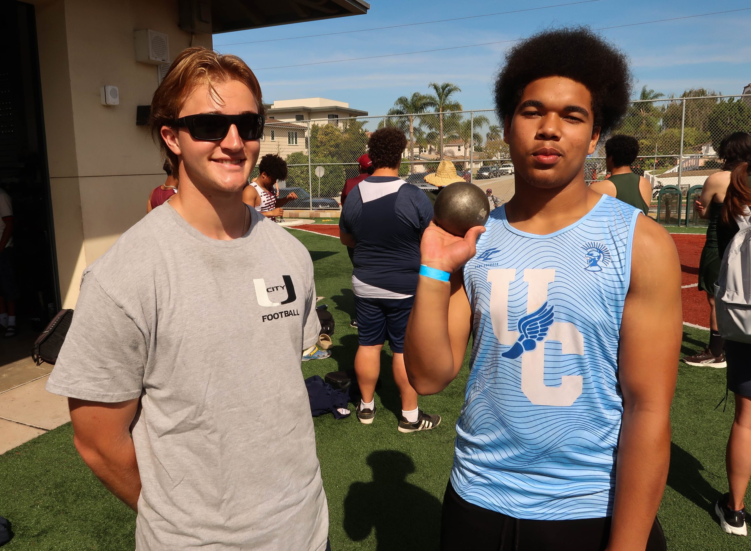 University City High track athlete aims for 50 feet in shot put