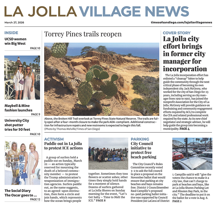 La Jolla Village News: March 26, 2026 La Jolla Village News: March 26, 2026