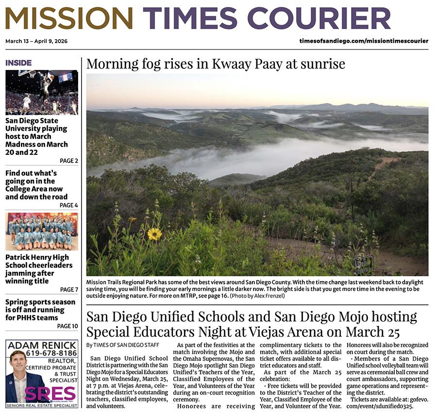 Mission Times Courier: March 13, 2026