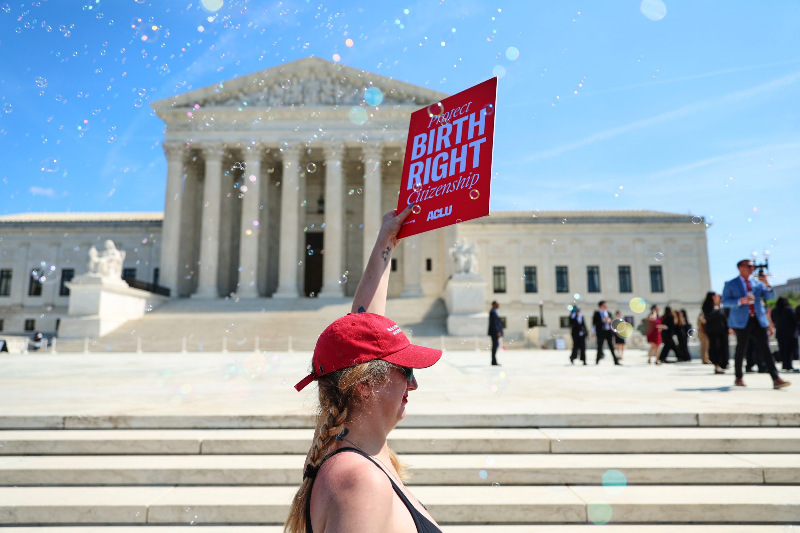 Trump watches as Supreme Court pokes holes in his attack on birthright citizenship