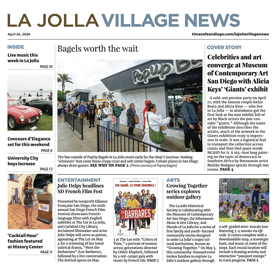 La Jolla Village News: April 24, 2026