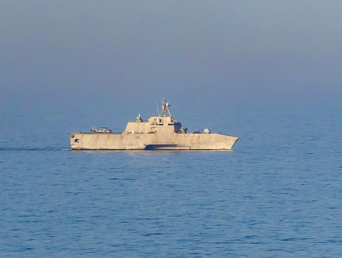Newly released photos: San Diego-based warships enforce Iran blockade