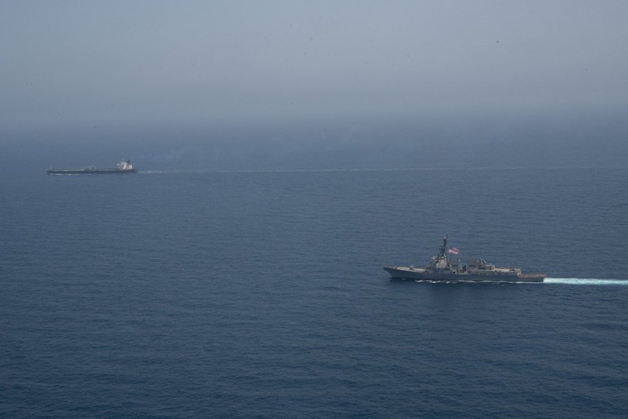 Photo: San Diego-based destroyer intercepts Iranian &lsquo;shadow fleet&rsquo; vessel