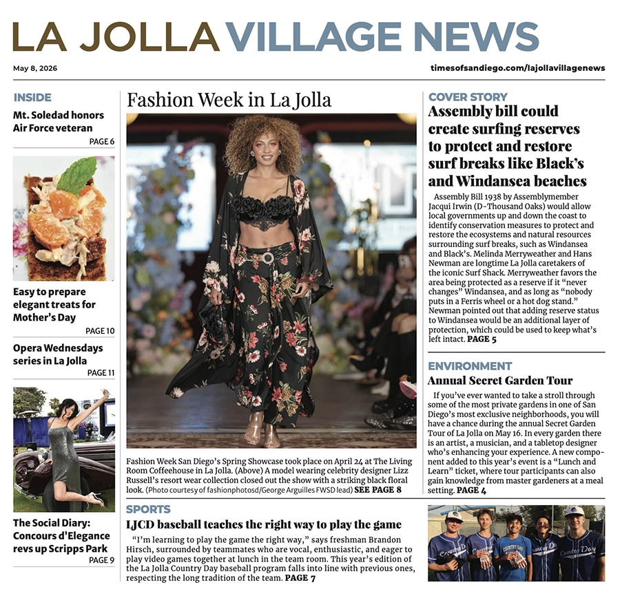 La Jolla Village News: May 8, 2026