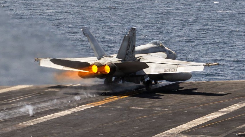 F-18 jet from USS Abraham Lincoln disables another Iran-bound tanker