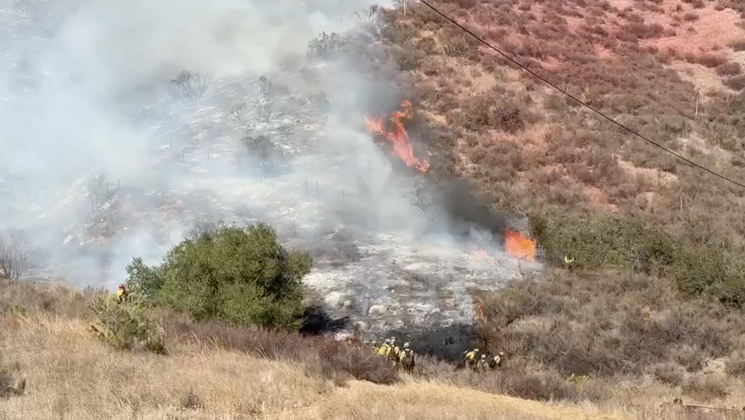 Evacuation orders issued for Dehesa 7 wildfire burning in East County