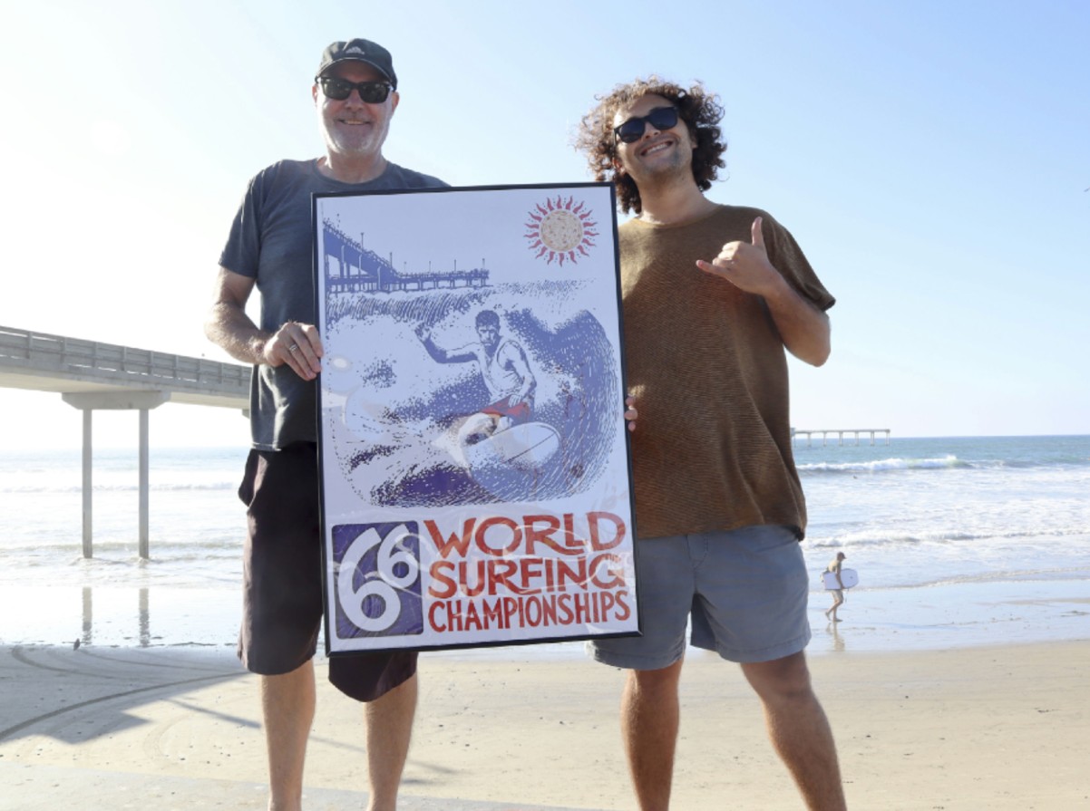 For sale: Historic surf competition posters to raise money for OB Pier's replacement